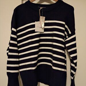 Philosophy Black & White Striped Sweater – NWT